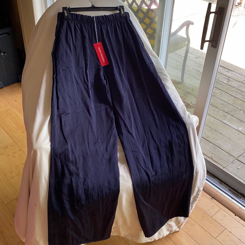 Virginia Bizzi Very Dark Blue Pants New With Tags Rare Find Made in Italy 🇮🇹